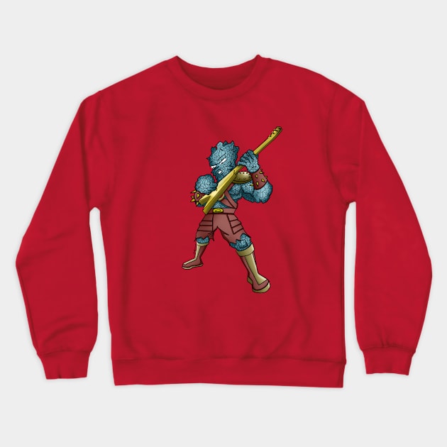 Korg on bass (The Asgardians) Crewneck Sweatshirt by studiomogura